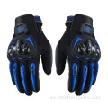 Guantes de montar en motocicleta de carreras de dedos transpirables